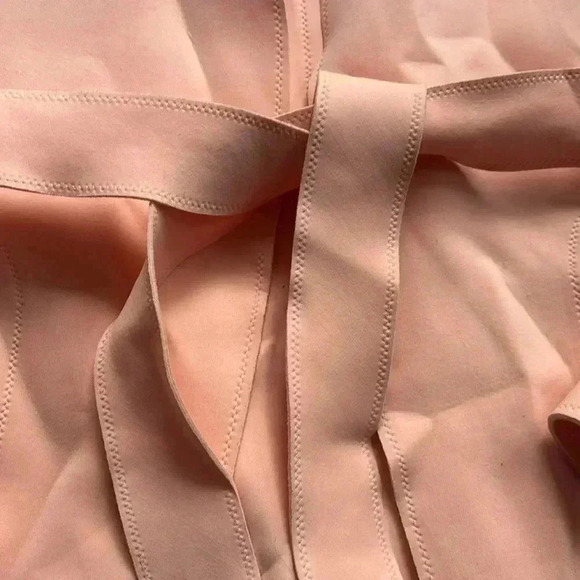 Marie Saint Pierre | Peach colour signature scuba fabric jacket with belt - Picture 5 of 16